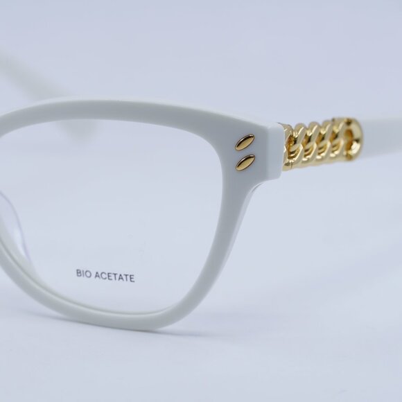 🕶️ New Stella McCartney SC50005I 025 Eyeglasses - White/Gold Frame 53mm - Picture 6 of 10